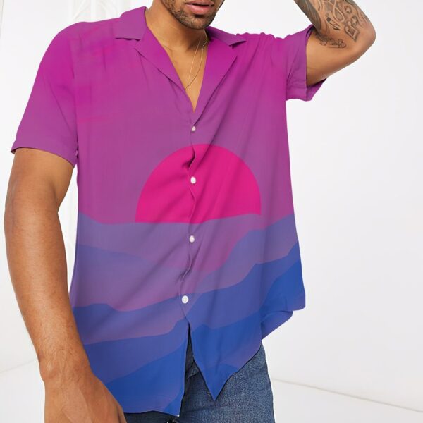 Gearhumans 3D Bis Pride Sunrise Custom Hawaii Shirt GS21052111 Hawai Shirt 