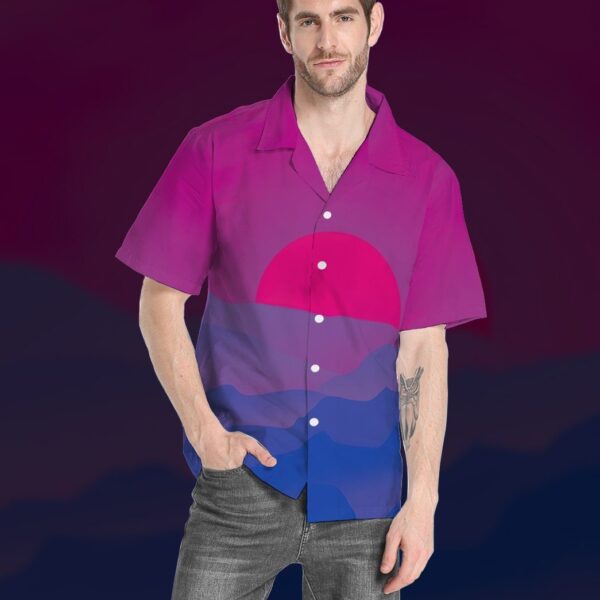 Gearhumans 3D Bis Pride Sunrise Custom Hawaii Shirt GS21052111 Hawai Shirt 