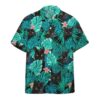 Gearhumans 3D Black Cat Tropical Hawaii Shirt ZB16033 Hawai Shirt Short Sleeve Shirt S
