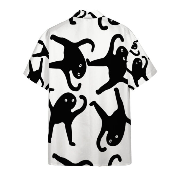 Gearhumans 3D Black Catto Meme Custom Short Sleeve Shirt GO04052130 3D Apparel