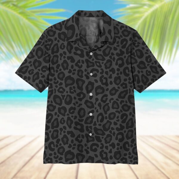 Gearhumans 3D Black Leopard Hawaii Shirt ZK1705218 Hawai Shirt