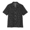 Gearhumans 3D Black Leopard Hawaii Shirt ZK1705218 Hawai Shirt Short Sleeve Shirt S
