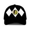 Gearhumans 3D Black Mighty Morphin Power Rangers Custom Name Cap GW020413 Cap Cap