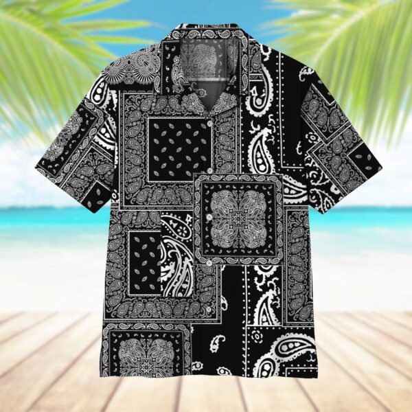 Gearhumans 3D Black Multiple Paisley Bandanas Hawaii Shirt ZK0705218 Hawai Shirt