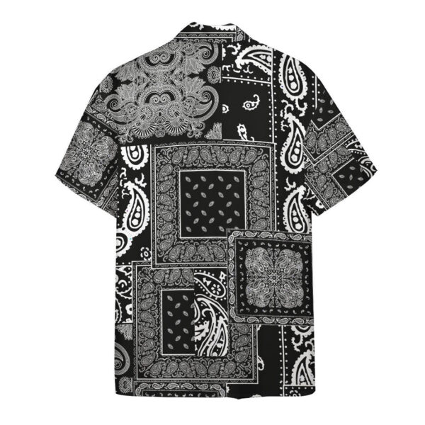 Gearhumans 3D Black Multiple Paisley Bandanas Hawaii Shirt ZK0705218 Hawai Shirt