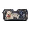 gearhumans 3D Black Poodle And Goldendoodle Custom Car Auto Sunshade GW19068 Auto Sunshade 57''x27.5''