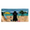 Gearhumans 3D Black Poodle Dog Custom Beach Towel GW12052115 Towel Towel 60''x30''