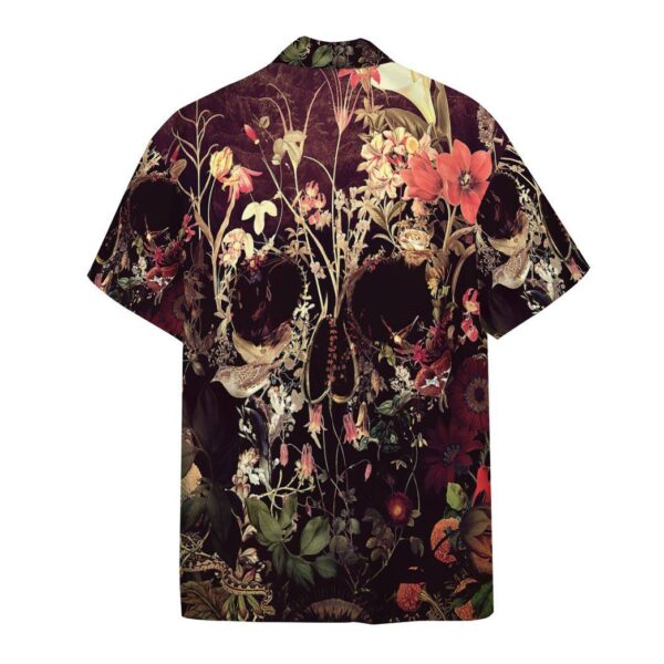 Gearhumans 3D Bloom Skull Custom Hawaii Shirt GS14052133 Hawai Shirt