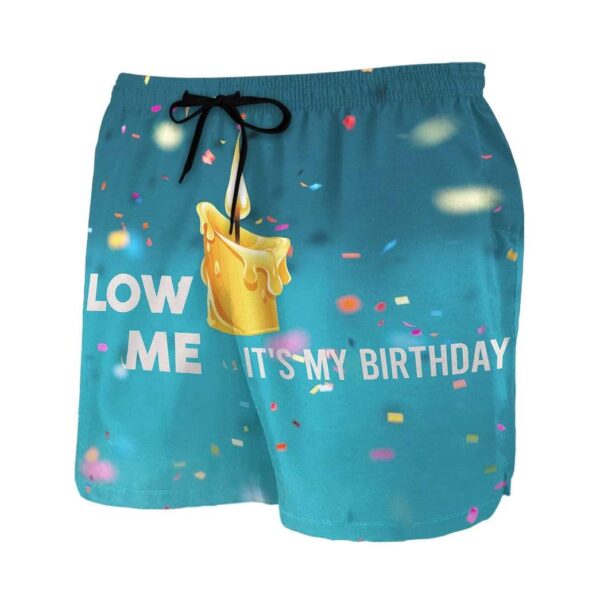 Gearhumans 3D Blow Me Candle Custom Beach Shorts Swim Trunks GV23073 Men Shorts