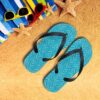 Gearhumans 3D Blue Arrow Flipflop GJ31052124 Flipflop Women 35EU 