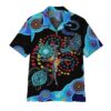 Gearhumans 3D Blue Turtle Lizard Hawaii Shirt ZK13045 Hawai Shirt Short Sleeve Shirt S
