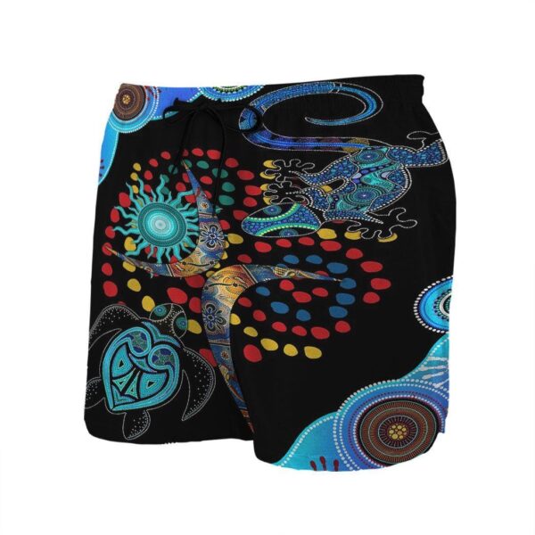 Gearhumans 3D Blue Turtle Lizard Shorts ZK2005216 Men Shorts 