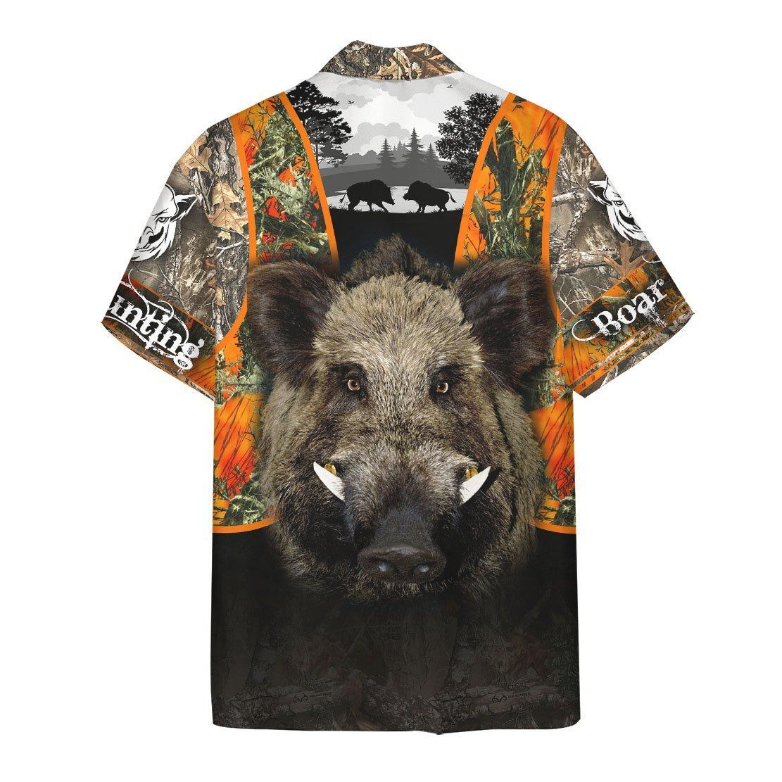 Gearhumans 3D Boar Hunting Hawaii Shirt ZB180310 Hawai Shirt