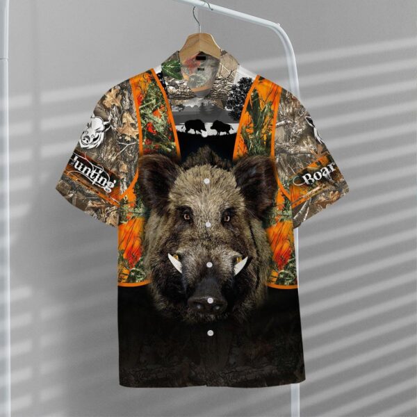Gearhumans 3D Boar Hunting Hawaii Shirt ZB180310 Hawai Shirt