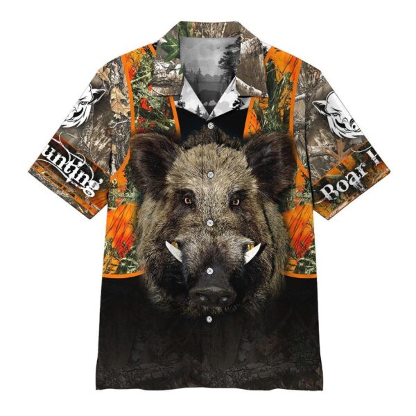 Gearhumans 3D Boar Hunting Hawaii Shirt ZB180310 Hawai Shirt Short Sleeve Shirt S 