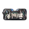 gearhumans 3D Border Collie Custom Sunshade GS19063 Auto Sunshade 57''x27.5''