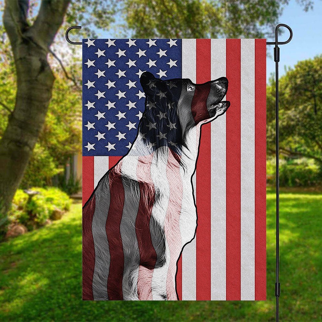 Gearhumans 3D Border Collie Dog Custom House Flag GS2605216 House Flag