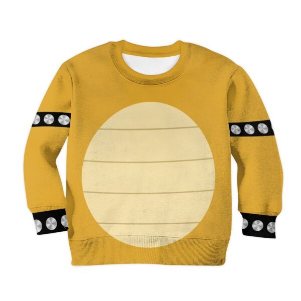 Gearhumans 3D Bowser Custom Kid Hoodie GW2506211 Kid 3D Apparel Kid Sweatshirt XS