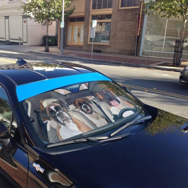 gearhumans 3D Boxer Custom Car Auto Sunshade GL20071 Auto Sunshade 