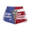Gearhumans 3D British Shorthair Cat Stop Staring at My Pussy Custom Women Beach Shorts Swim Trunk GV30075 Women Shorts Women Shorts XS