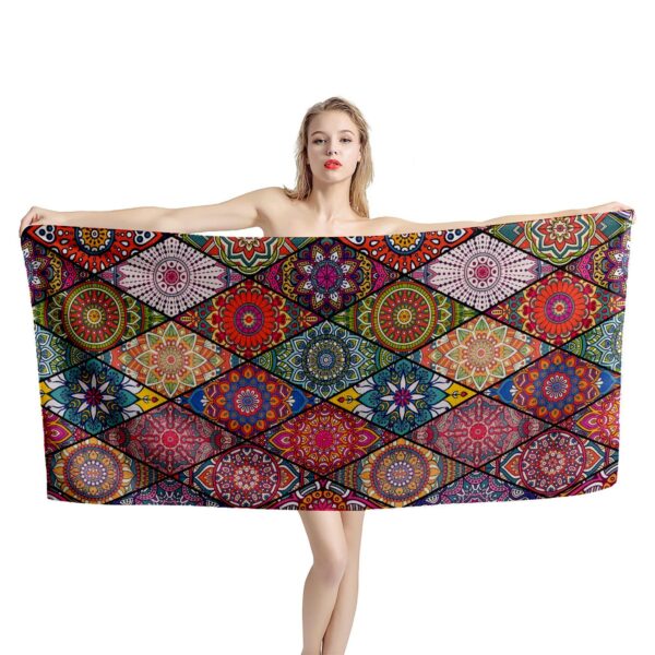 Gearhumans 3D Brocade Beach Towel GJ1405211 Towel Towel 60''x30''