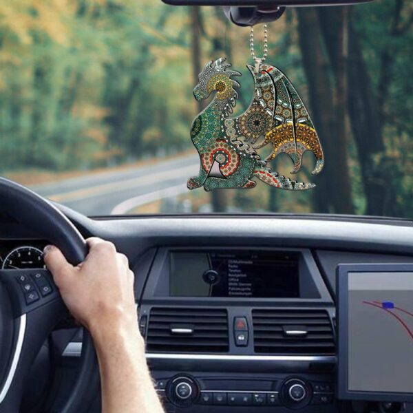 Gearhumans 3D Brocade Dragon Car Hanging GJ27052102 Car Hanging