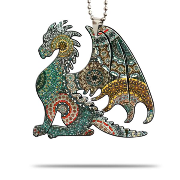 Gearhumans 3D Brocade Dragon Car Hanging GJ27052102 Car Hanging Car Hanging/1 Pack 