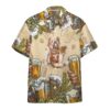 Gearhumans 3D Bulldog and Beer Custom Hawaii Shirt GS07072115 Hawai Shirt Hawai Shirt S