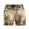 Gearhumans 3D Bulldog and Beer Custom Men Short GS06072116 Men Shorts Men Shorts S