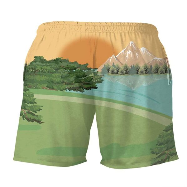 Gearhumans 3D Bulldog Life Is Good Summer Beach Shorts Swim Trunks GV15079 Men Shorts