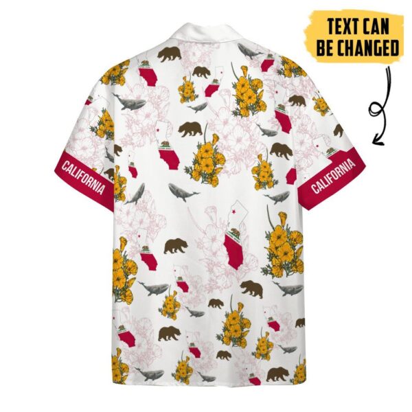 Gearhumans 3D California Proud Custom Text Short Sleeve Shirts GS2605218 Hawai Shirt