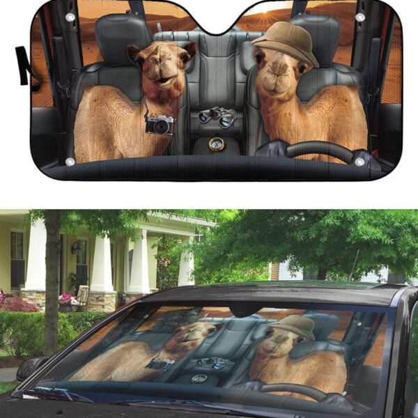gearhumans 3D Camel Custom Car Auto Sunshade GS06074 Auto Sunshade 