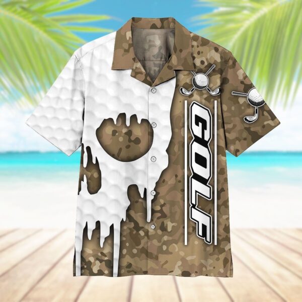 Gearhumans 3D Camo Golf Hawaii Shirt ZK0505213 Hawai Shirt 