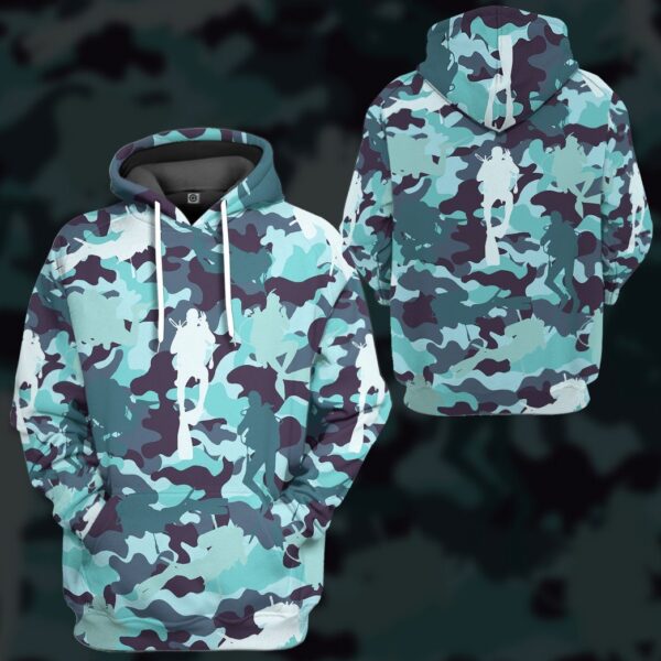 Gearhumans 3D Camo Scuba Diving Custom Tshirt Hoodie Apparel GW18052115 3D Apparel 