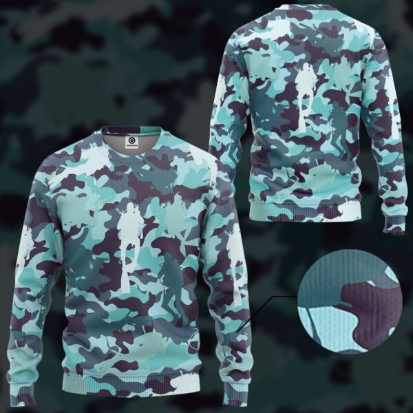 Gearhumans 3D Camo Scuba Diving Custom Tshirt Hoodie Apparel GW18052115 3D Apparel 