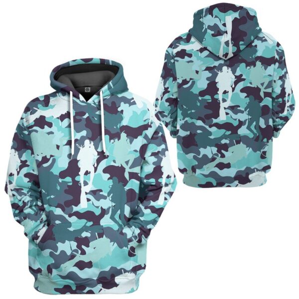Gearhumans 3D Camo Scuba Diving Custom Tshirt Hoodie Apparel GW18052115 3D Apparel 