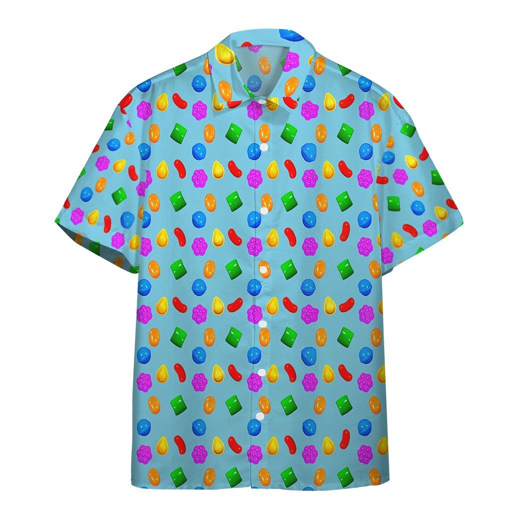Gearhumans 3D Candy Crush Saga Custom Hawaii Shirt GO14052111 Hawai Shirt Short Sleeve Shirt S