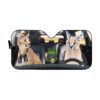 gearhumans 3D Caracal Cat Custom Car Auto Sunshade GW24061 Auto Sunshade 57''x27.5''
