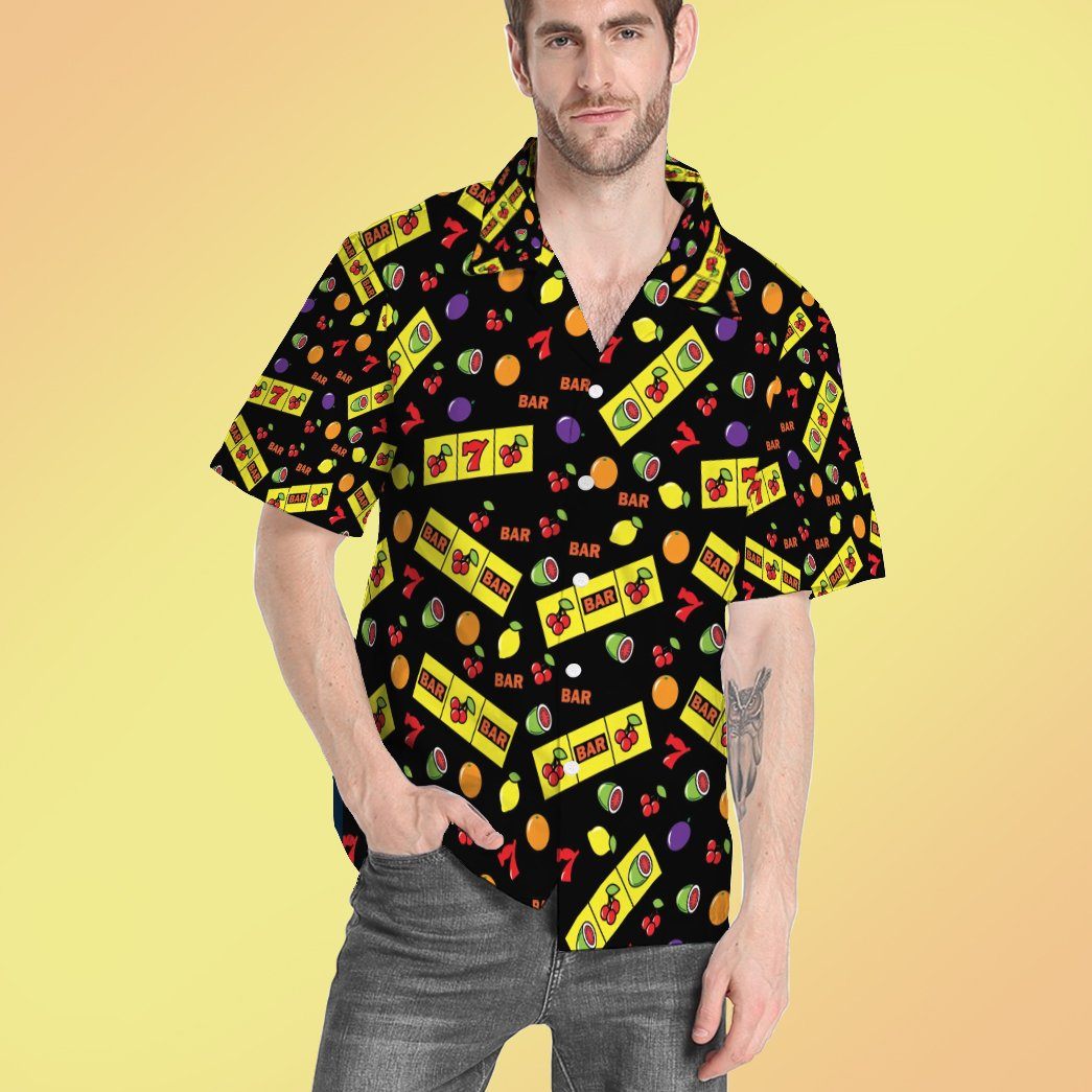 Gearhumans 3D Casino Lucky Slots Custom Hawaii Shirt GO17052111 Hawai Shirt
