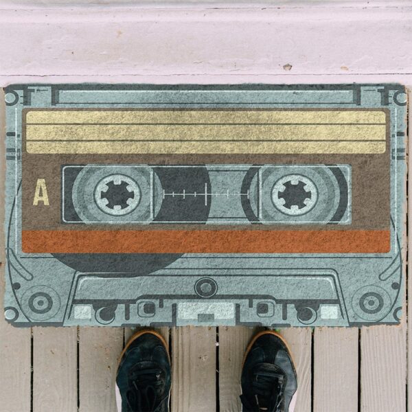 Gearhumans 3D Cassette Tape Doormat ZK1106212 Doormat