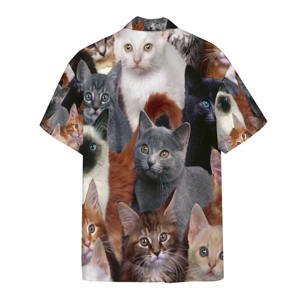 Gearhumans 3D Cats Custom Short Sleeve Shirt GO06052116 Hawai Shirt