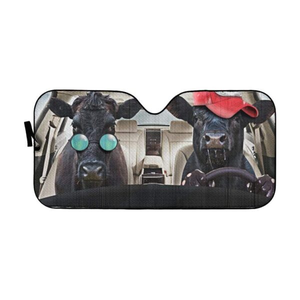 gearhumans 3D Cattle Driver Custom Car Auto Sunshade GV07051 Auto Sunshade 57''x27.5'' 