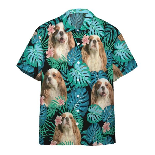 Gearhumans 3D Cavalier King Charles Spaniel Dog Summer Custom Short Sleeve Shirt GW19052112 Hawai Shirt Short Sleeve Shirt S 