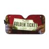 Gearhumans 3D Charlie And The Chocolate Factory Golden Ticket Custom Car Auto Sunshade GO28042116 Auto Sunshade 57''x27.5''