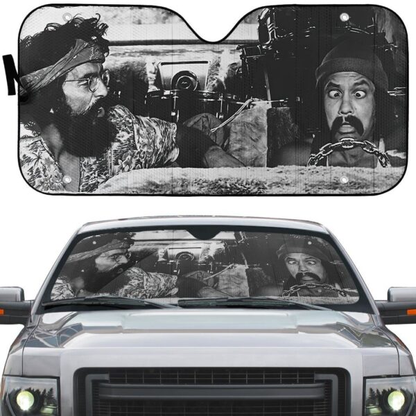 Gearhumans 3D Cheech And Chong Custom Car Auto Sunshade GS29042116 Auto Sunshade