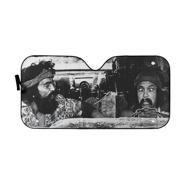 Gearhumans 3D Cheech And Chong Custom Car Auto Sunshade GS29042116 Auto Sunshade 57''x27.5'' 