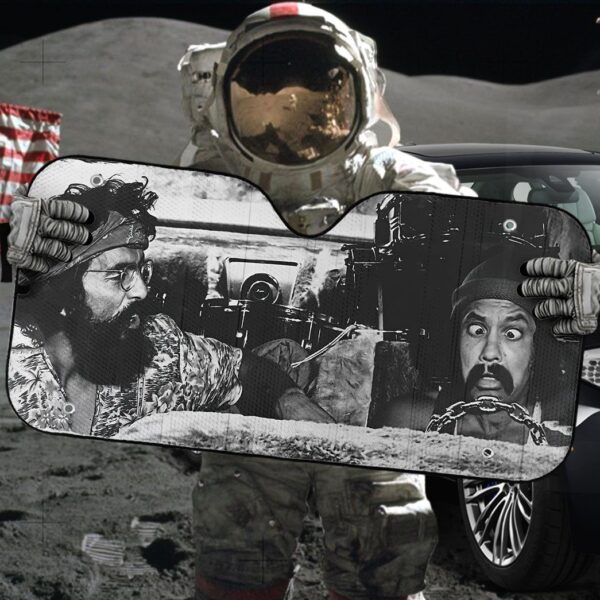 Gearhumans 3D Cheech And Chong Custom Car Auto Sunshade GS29042116 Auto Sunshade 