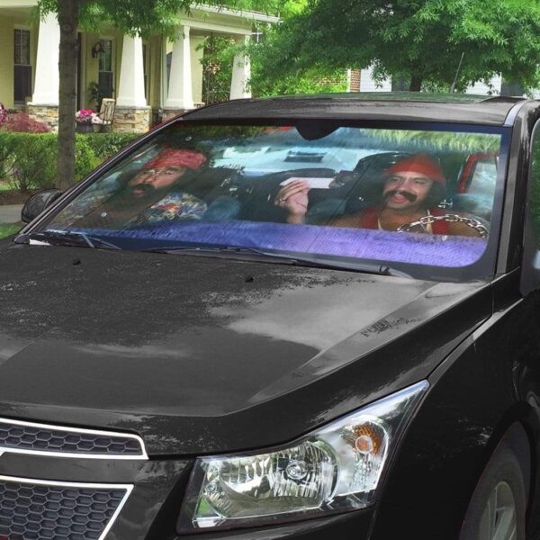 gearhumans 3D Cheech And Chong Up In Smoke Custom Car Auto Sunshade GS210715 Auto Sunshade