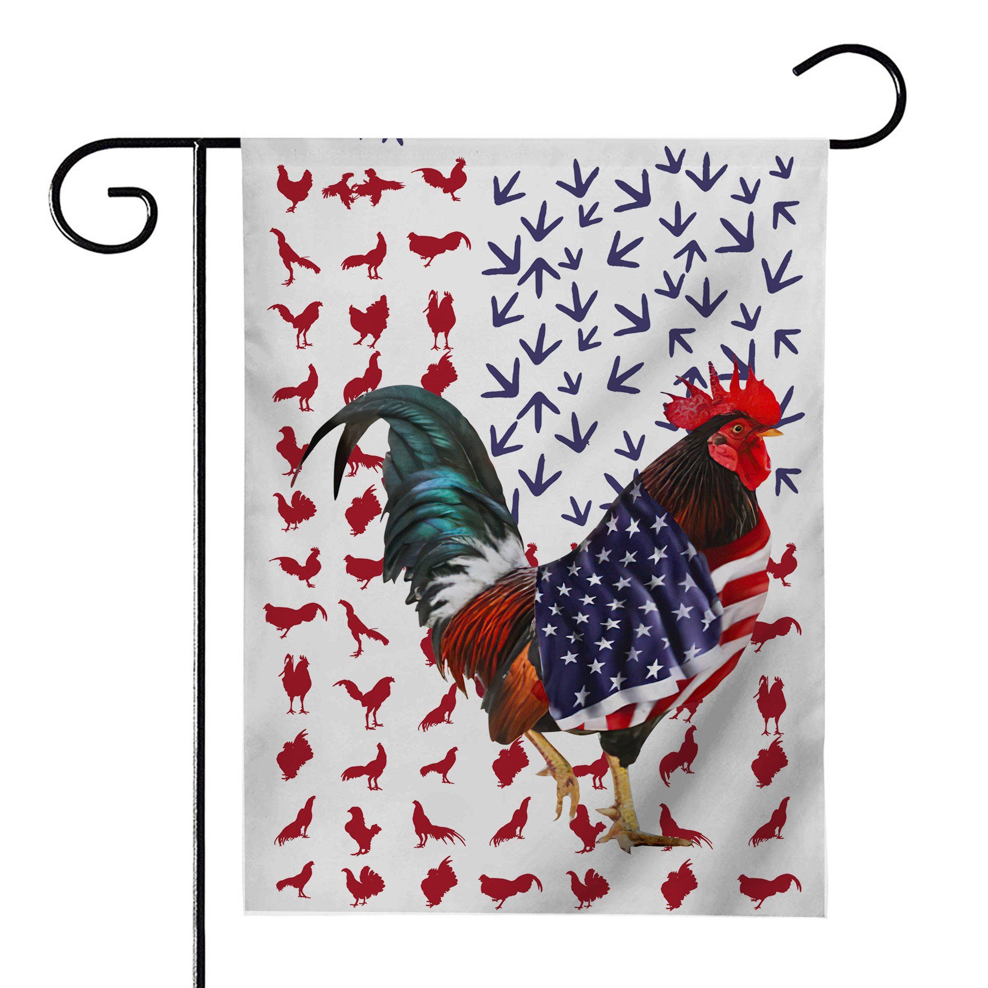 Gearhumans 3D Chicken American Custom Flag GW0806214 House Flag House Flag S