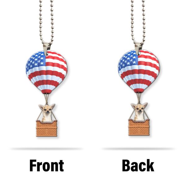 Gearhumans 3D Chihuahua Dog In Hot Air Balloon Custom Car Hanging GW260511 Car Hanging